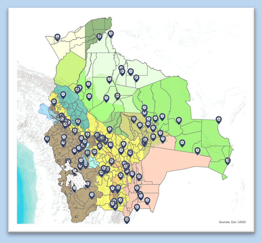 Pronóstico por Regiones Departamentales